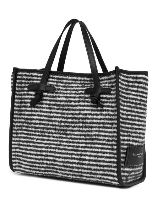 Borsa a mano tessuto pullover MISS MARCELLA nero