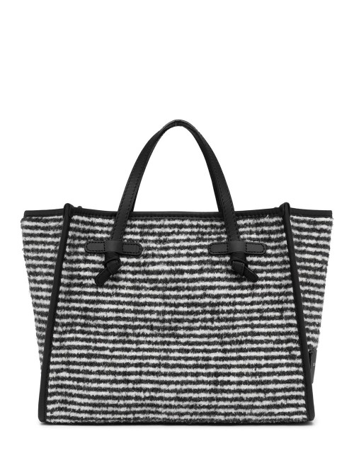 Borsa a mano tessuto pullover MISS MARCELLA nero