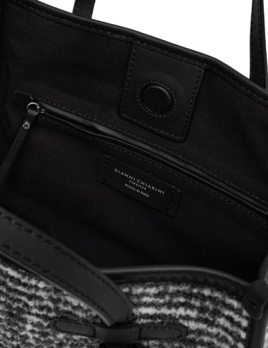 Borsa a mano tessuto pullover MISS MARCELLA nero