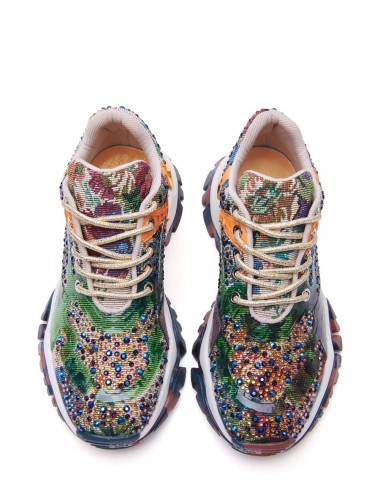 Sneakers JEWEL GREEN ORANGE