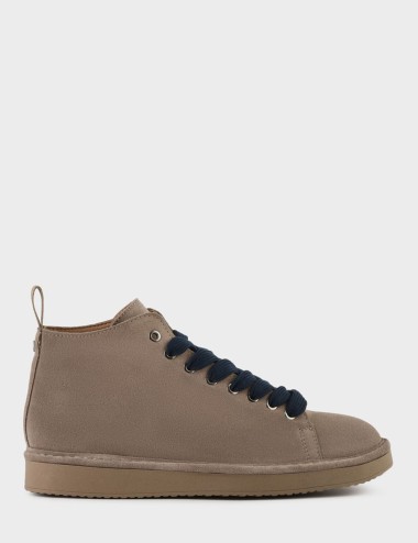 POLACCHINO P01 IN SUEDE FODERATO IN MICROFIBRA NOCE COBALTO