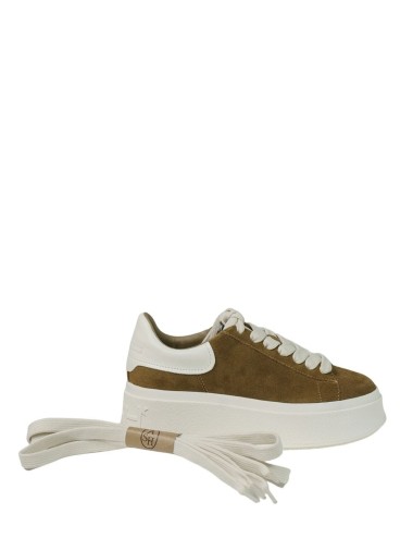 Sneakers Moby Be Kind Calf Suede Cammello Bianco