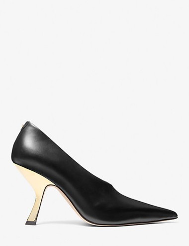 Décolleté Luna in pelle nero