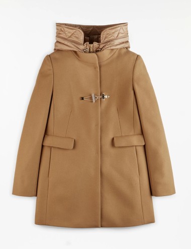 Cappotto Toggle Coat in Panno Lana Cammello