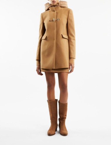Cappotto Toggle Coat in Panno Lana Cammello