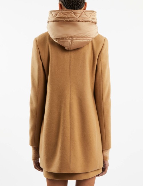 Cappotto Toggle Coat in Panno Lana Cammello