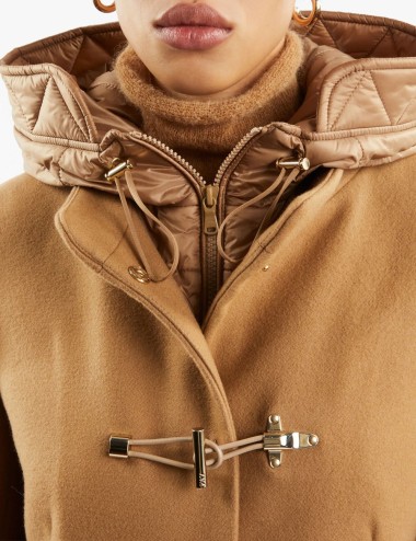 Cappotto Toggle Coat in Panno Lana Cammello