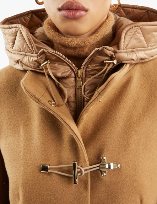 Cappotto Toggle Coat in Panno Lana Cammello