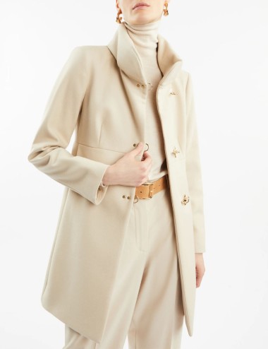 Cappotto Romantic Coat in Lana Naturale