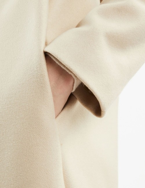Cappotto Romantic Coat in Lana Naturale