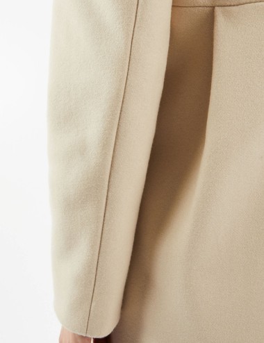 Cappotto Romantic Coat in Lana Naturale