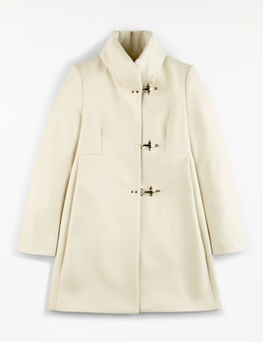 Cappotto Romantic Coat in Lana Naturale