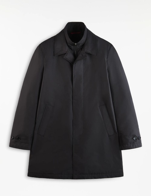 Impermeabile Morning Coat in Popeline Tecnico nero