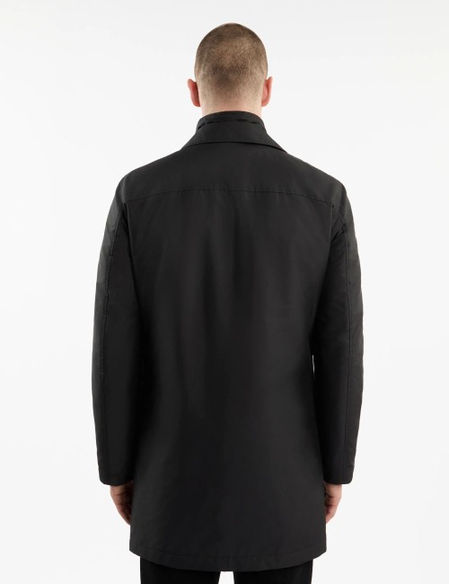 Impermeabile Morning Coat in Popeline Tecnico nero