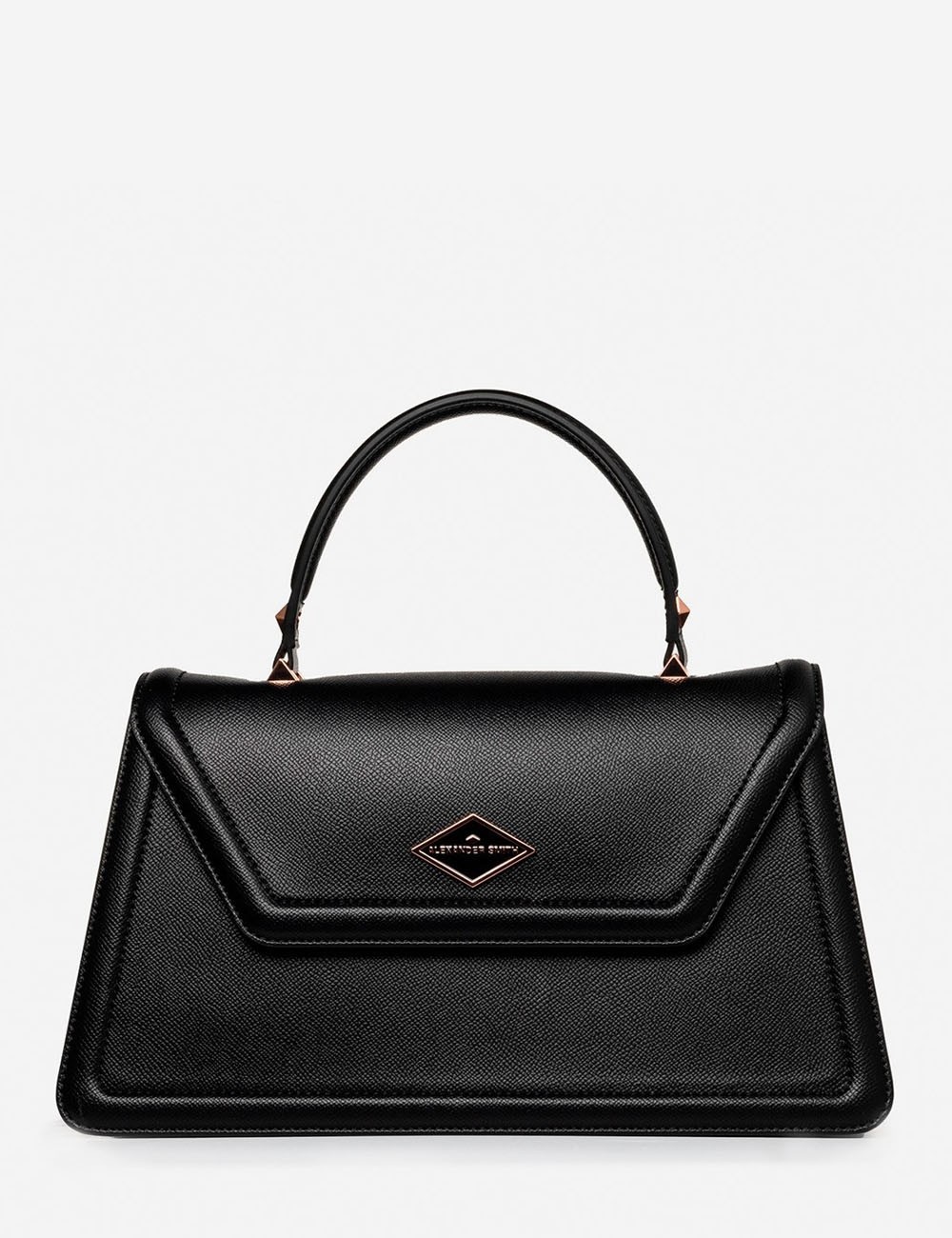 BORSA ELIZABETH LARGE BLACK PALMELLATO