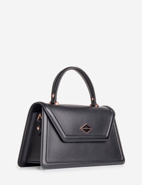 BORSA ELIZABETH LARGE BLACK PALMELLATO