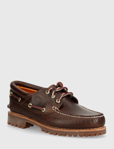 Scarpa da barca Authentics 3 Eye Classic in pelle marrone