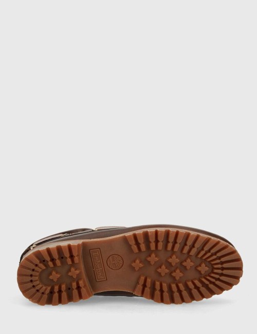 Scarpa da barca Authentics 3 Eye Classic in pelle marrone