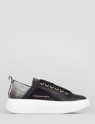 Sneakers WEMBLEY WOMAN BLACK BLACK SILVER