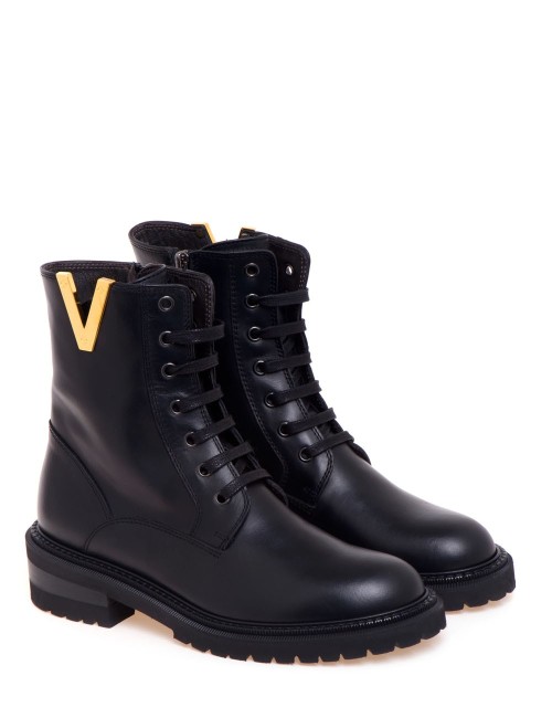 Amphibian V gold 3422 black leather