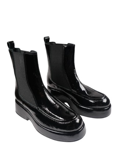 Stivaletto Chelsea Fliper in vernice nero