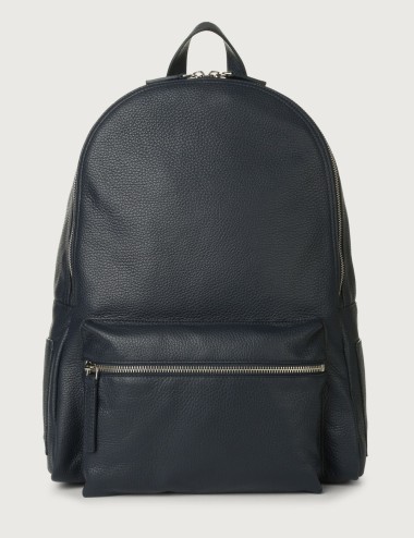 Zaino Micron in Pelle navy