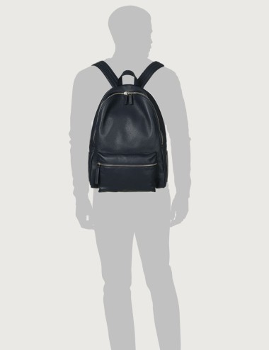Zaino Micron in Pelle navy
