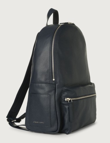 Zaino Micron in Pelle navy