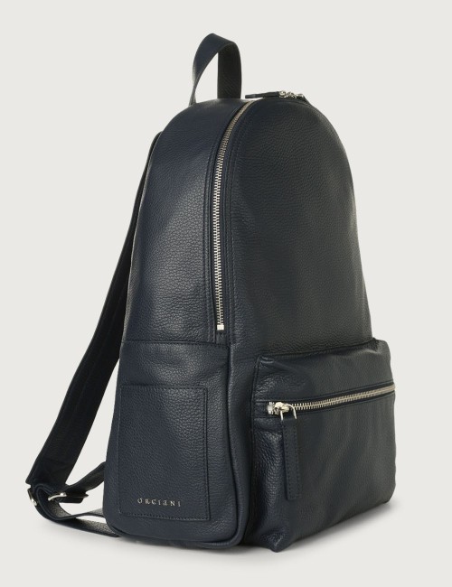 Zaino Micron in Pelle navy