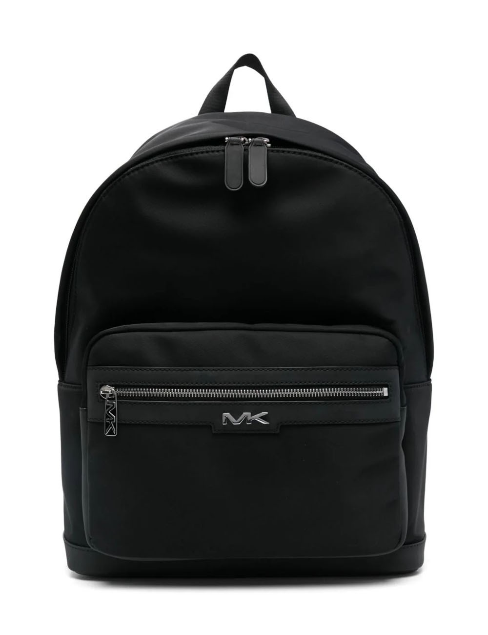 Zaino con placca logo nero
