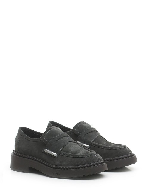 Mocassino scamosciato Medusa Anthracite