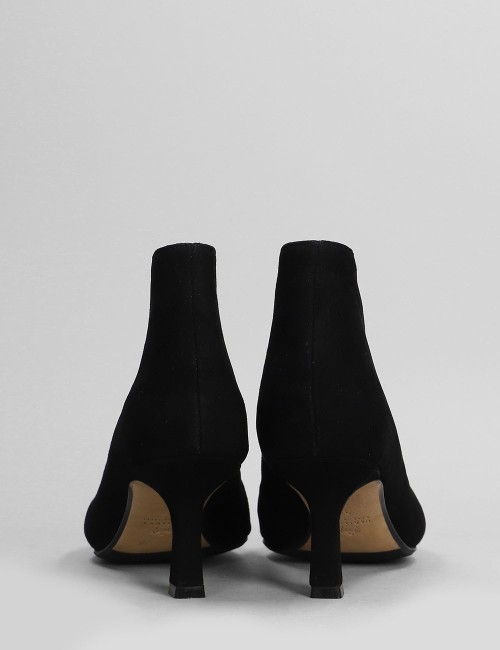 BLACK SUEDE ANKLE BOOTS
