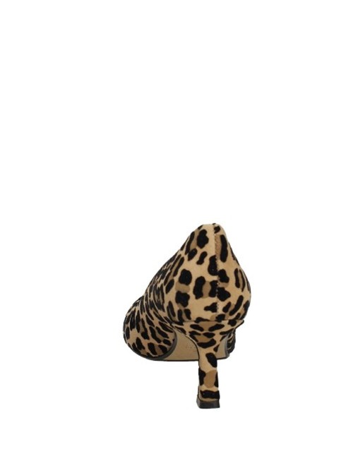 Decolléte in camoscio leopardata