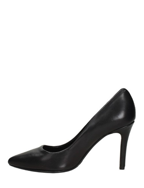 High heel pumps in black nappa