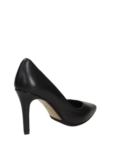 High heel pumps in black nappa