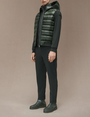 Giacca Winter Duck Hood Zip Soft Jkt verde foresta