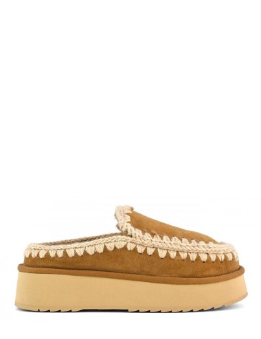 Ciabatta Clog eskimo platform Cognac