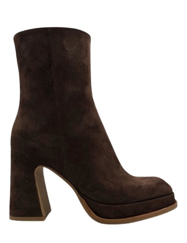 Stivaletto scamosciato marrone