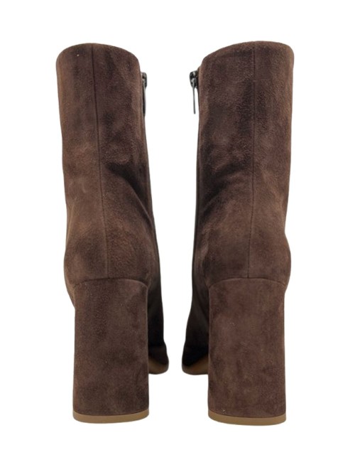 Stivaletto scamosciato marrone