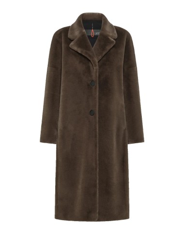 Cappotto Eco Fur Kimono Coat Wom Jkt taupe