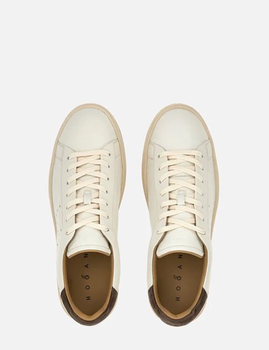 Sneakers Hogan H672 Avorio Marrone