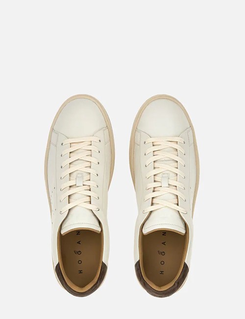 Sneakers Hogan H672 Avorio Marrone