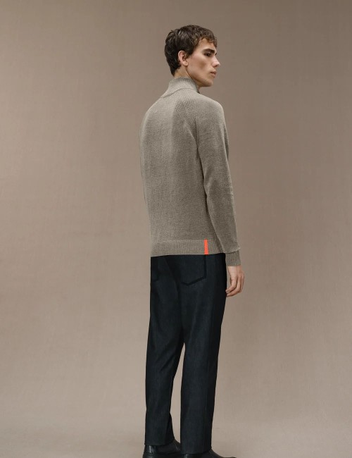 Velvet Full Zip Knit blue