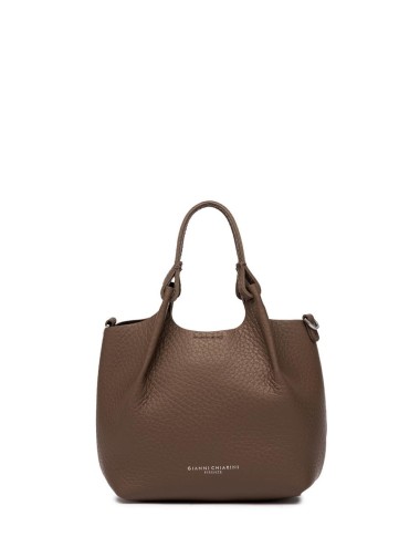 Borsa mini DUA con tracolla castoro-testa di moro