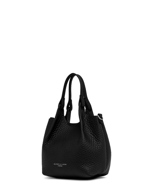 Borsa mini DUA con tracolla nero-castoro