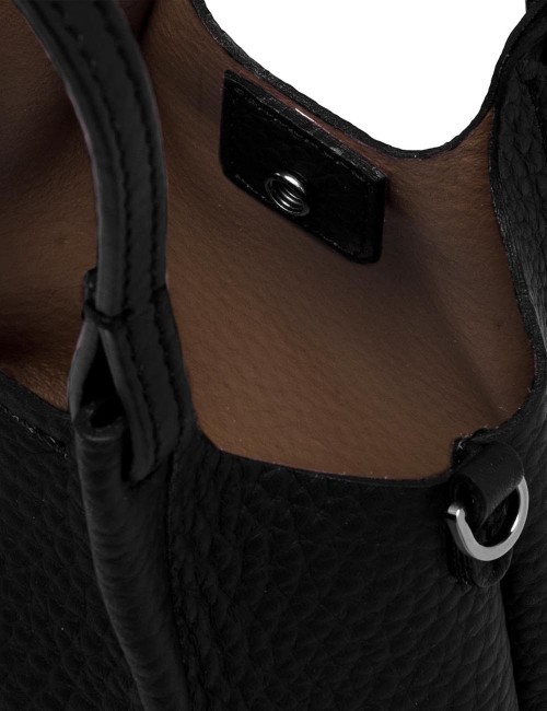 Borsa mini DUA con tracolla nero-castoro