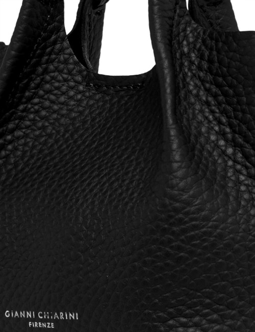 Borsa mini DUA con tracolla nero-castoro