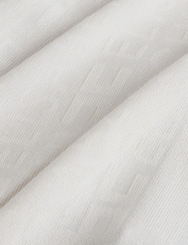 Pashmina grande in lurex jacquard avorio