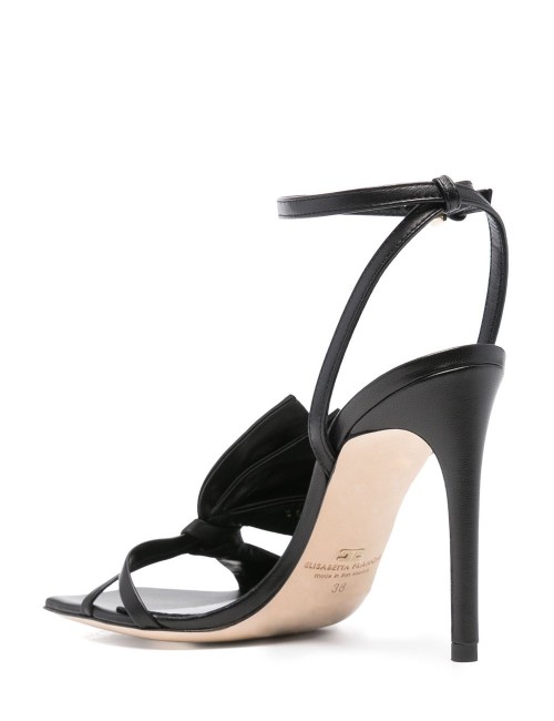 Sandali con fiocco black