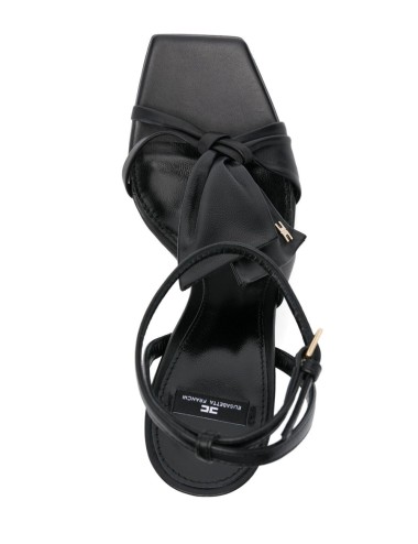 Sandali con fiocco black
